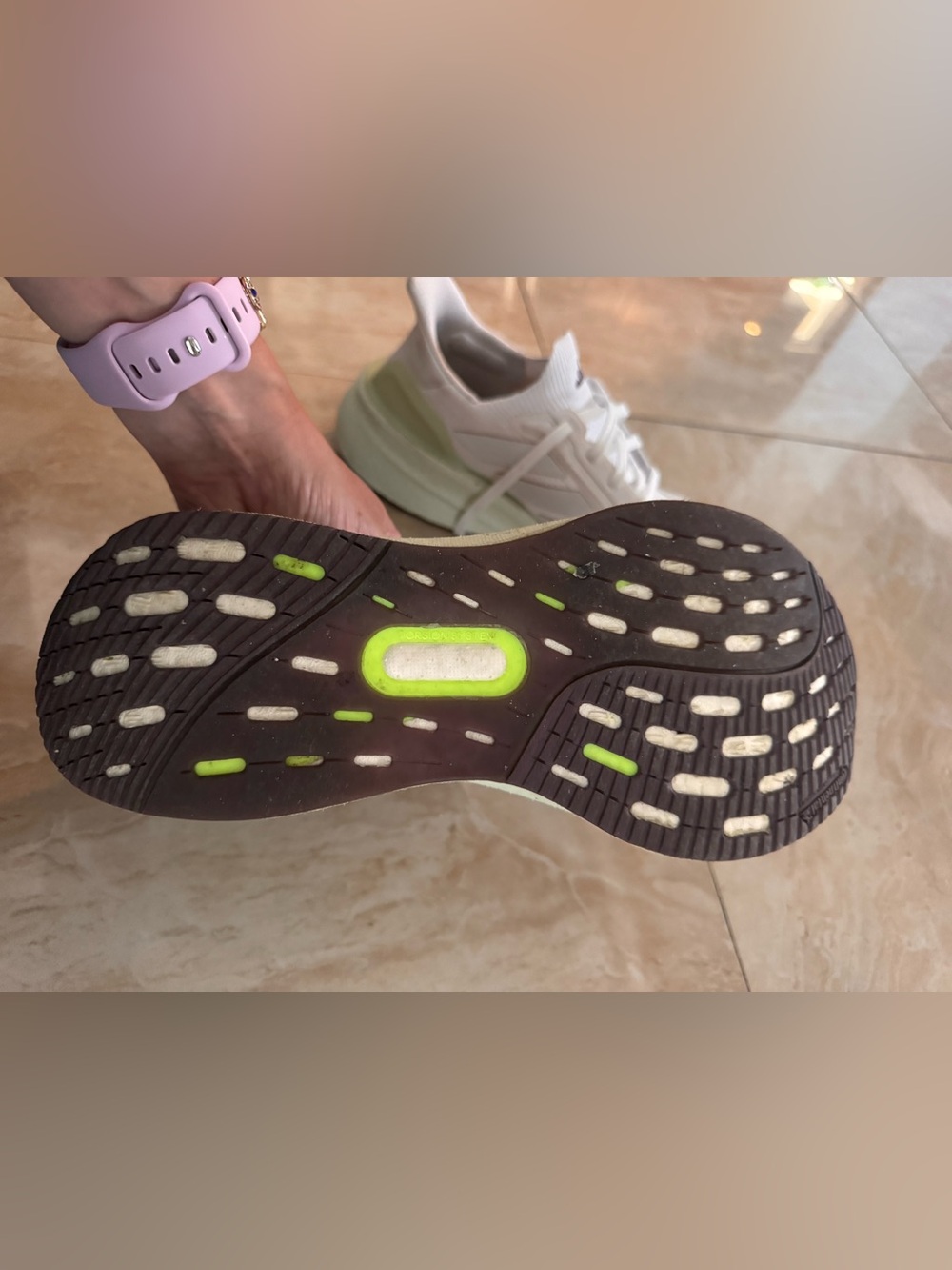 Adidas Women’s Running Sneakers with Light Green Sole - Picture 2 of 6